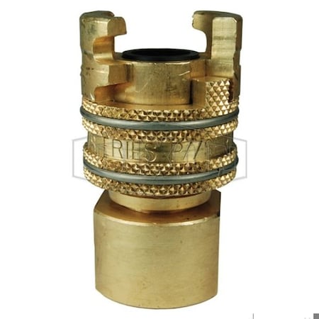 Dixon DUAL-LOCK COUP, 3/4 F-NPTF BRASS 4PF6-B